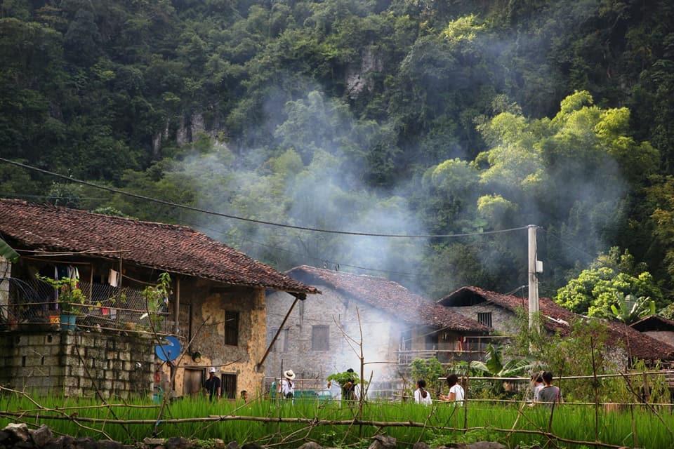 A Sy Ban Gioc Homestay - Nha San Da Co Cao Bang Dış mekan fotoğraf