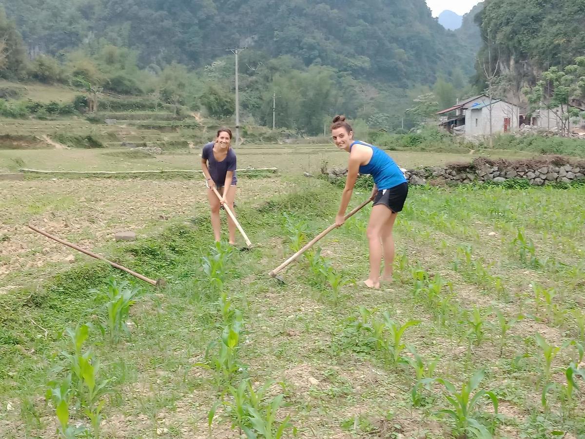 A Sy Ban Gioc Homestay - Nha San Da Co Cao Bang Dış mekan fotoğraf