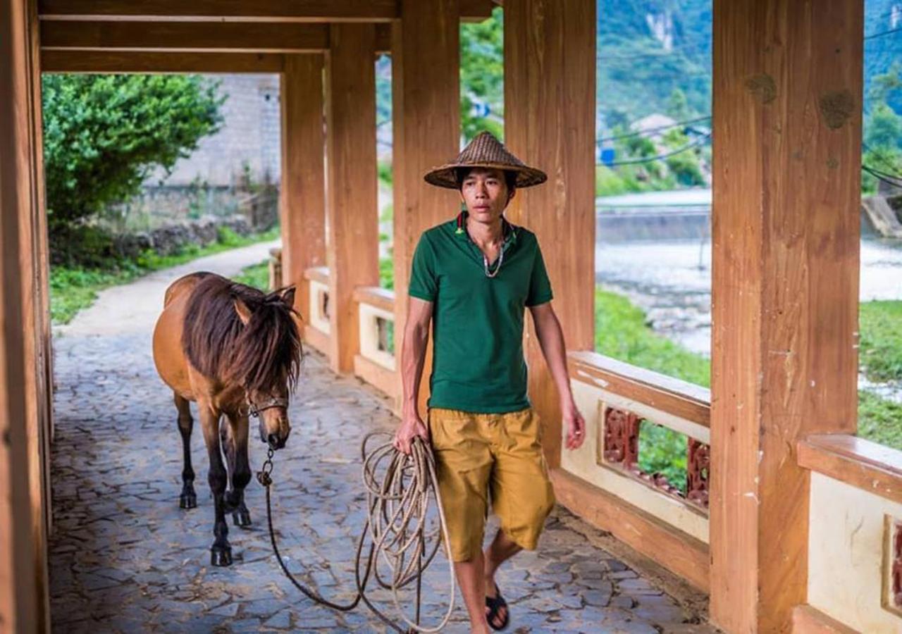 A Sy Ban Gioc Homestay - Nha San Da Co Cao Bang Dış mekan fotoğraf